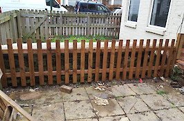 Pete's Fencing Nottingham Picket Fence Example 4